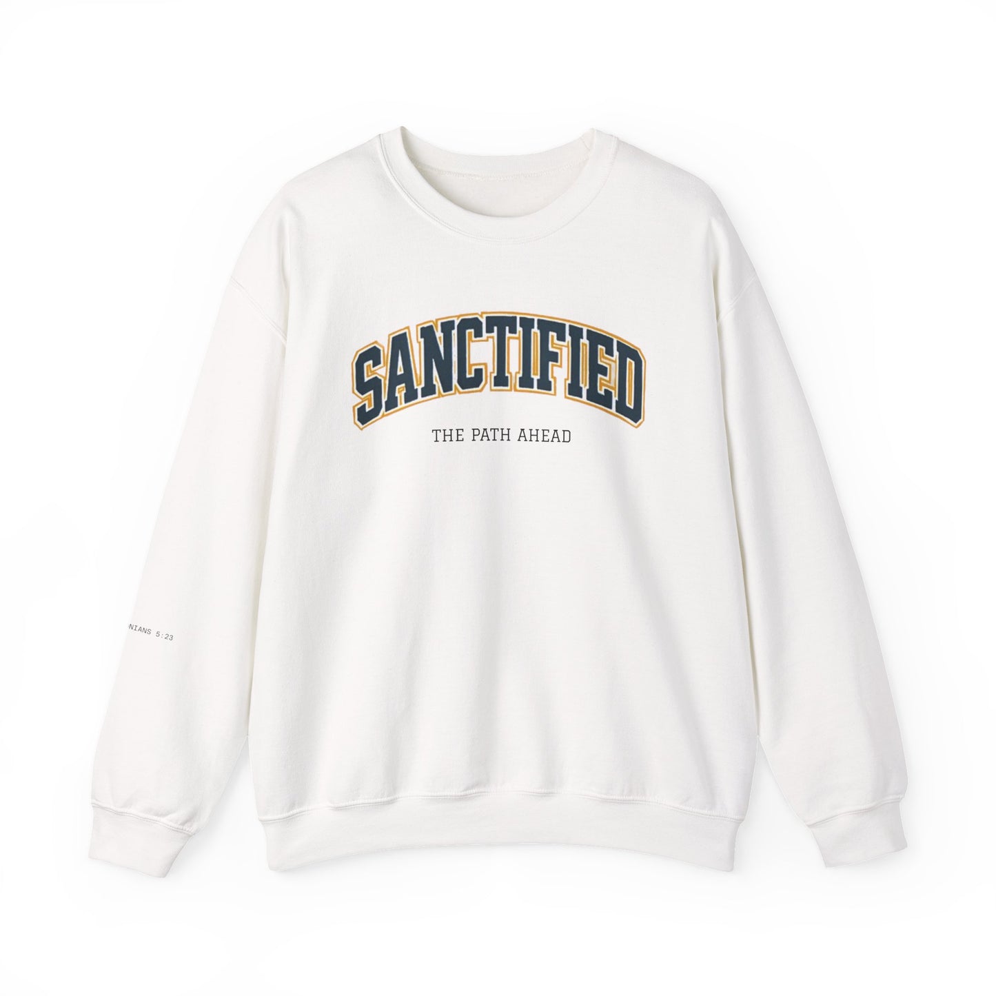 Sanctified Crewneck Sweatshirt, Faith-Based Apparel, Cozy Church Outfit, Inspirational Gift, Casual Everyday Wear