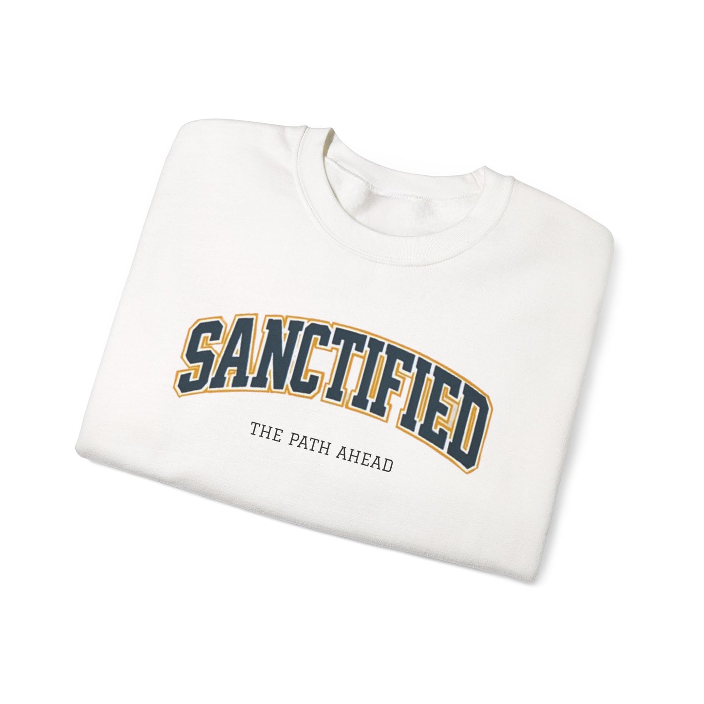 Sanctified Crewneck Sweatshirt, Faith-Based Apparel, Cozy Church Outfit, Inspirational Gift, Casual Everyday Wear
