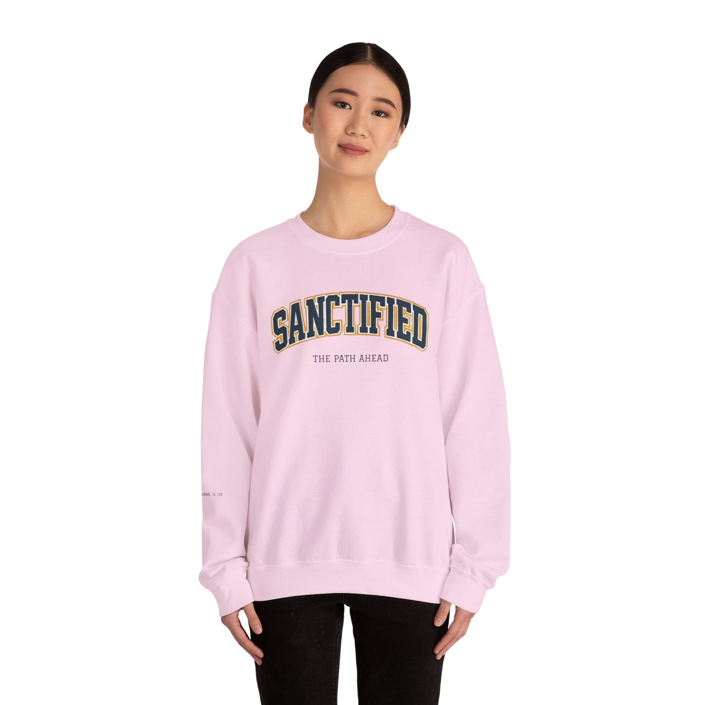 Sanctified Crewneck Sweatshirt, Faith-Based Apparel, Cozy Church Outfit, Inspirational Gift, Casual Everyday Wear