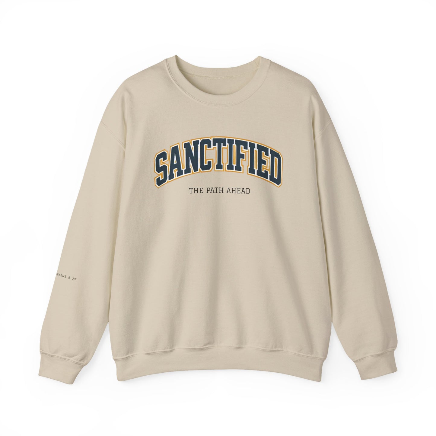 Sanctified Crewneck Sweatshirt, Faith-Based Apparel, Cozy Church Outfit, Inspirational Gift, Casual Everyday Wear