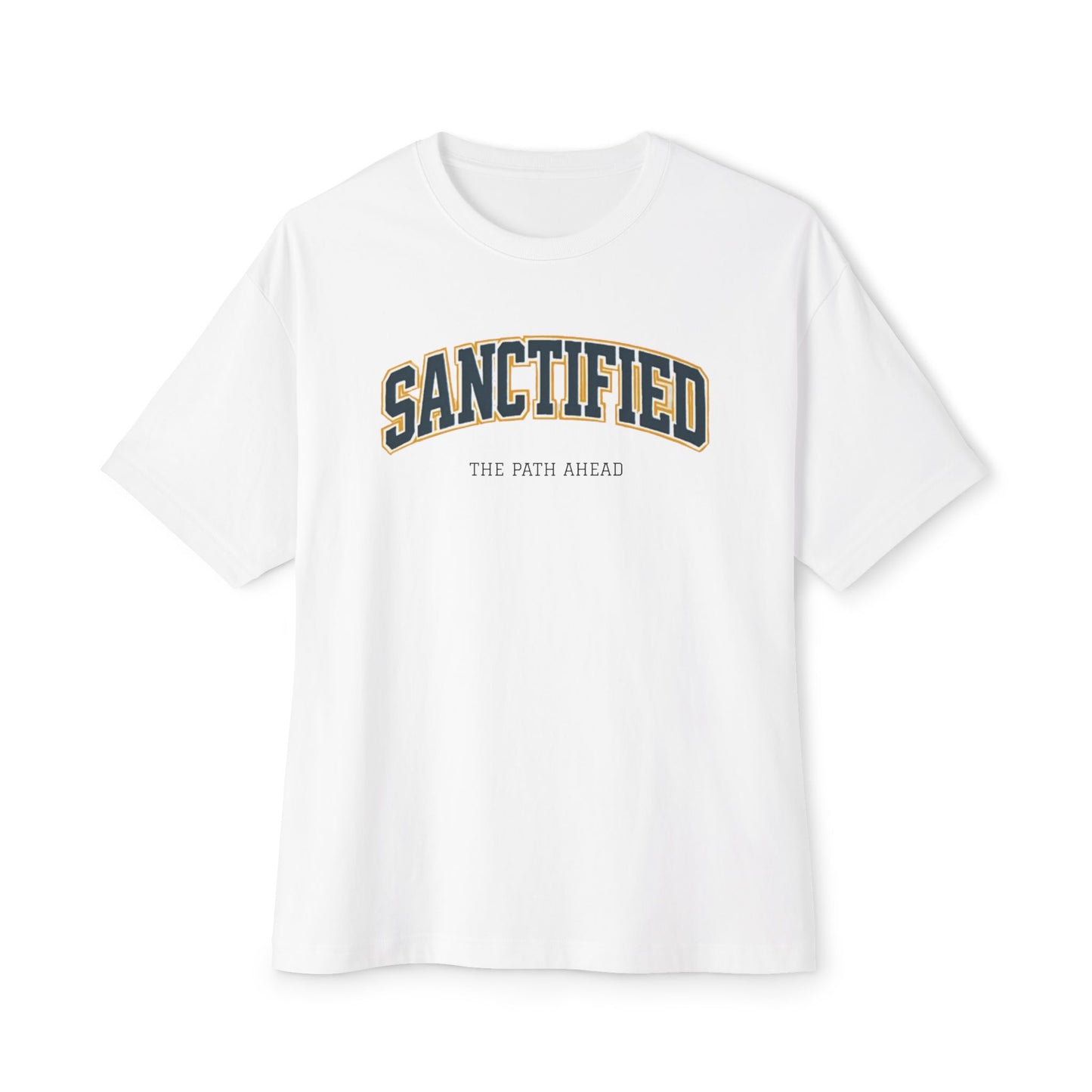 Sanctified Unisex Oversized Boxy Tee, Casual Tee Gift, Comfort Top, Trendy Streetwear, Everyday Wear, Fashion Statement, Graphic Tee