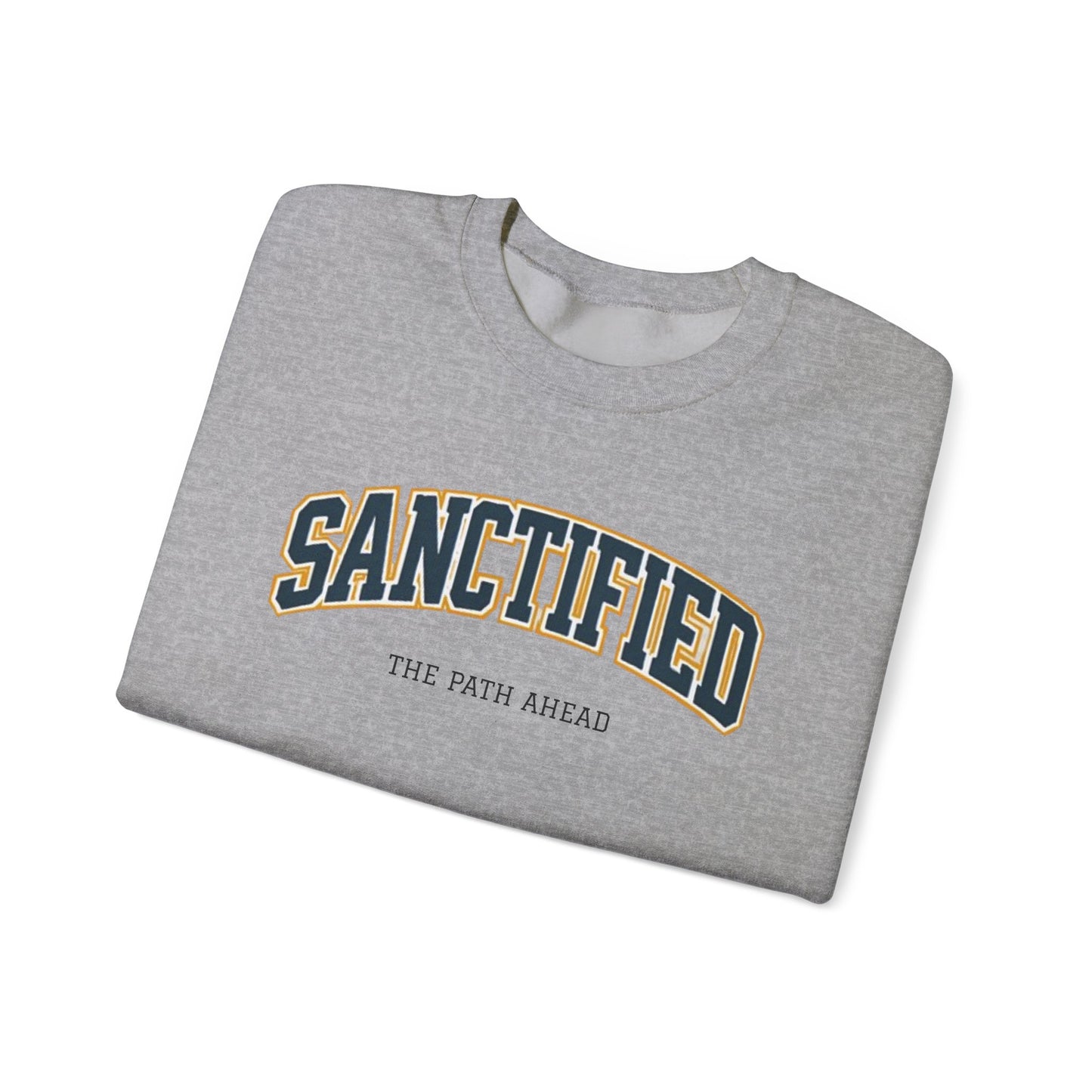Sanctified Crewneck Sweatshirt, Faith-Based Apparel, Cozy Church Outfit, Inspirational Gift, Casual Everyday Wear