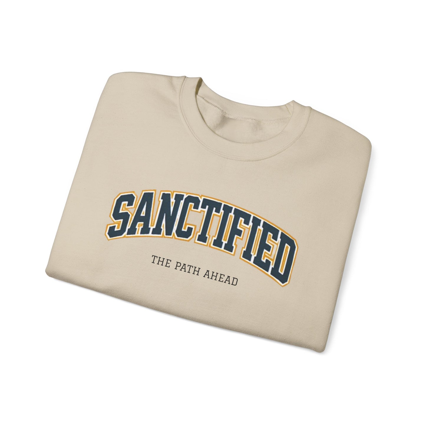 Sanctified Crewneck Sweatshirt, Faith-Based Apparel, Cozy Church Outfit, Inspirational Gift, Casual Everyday Wear