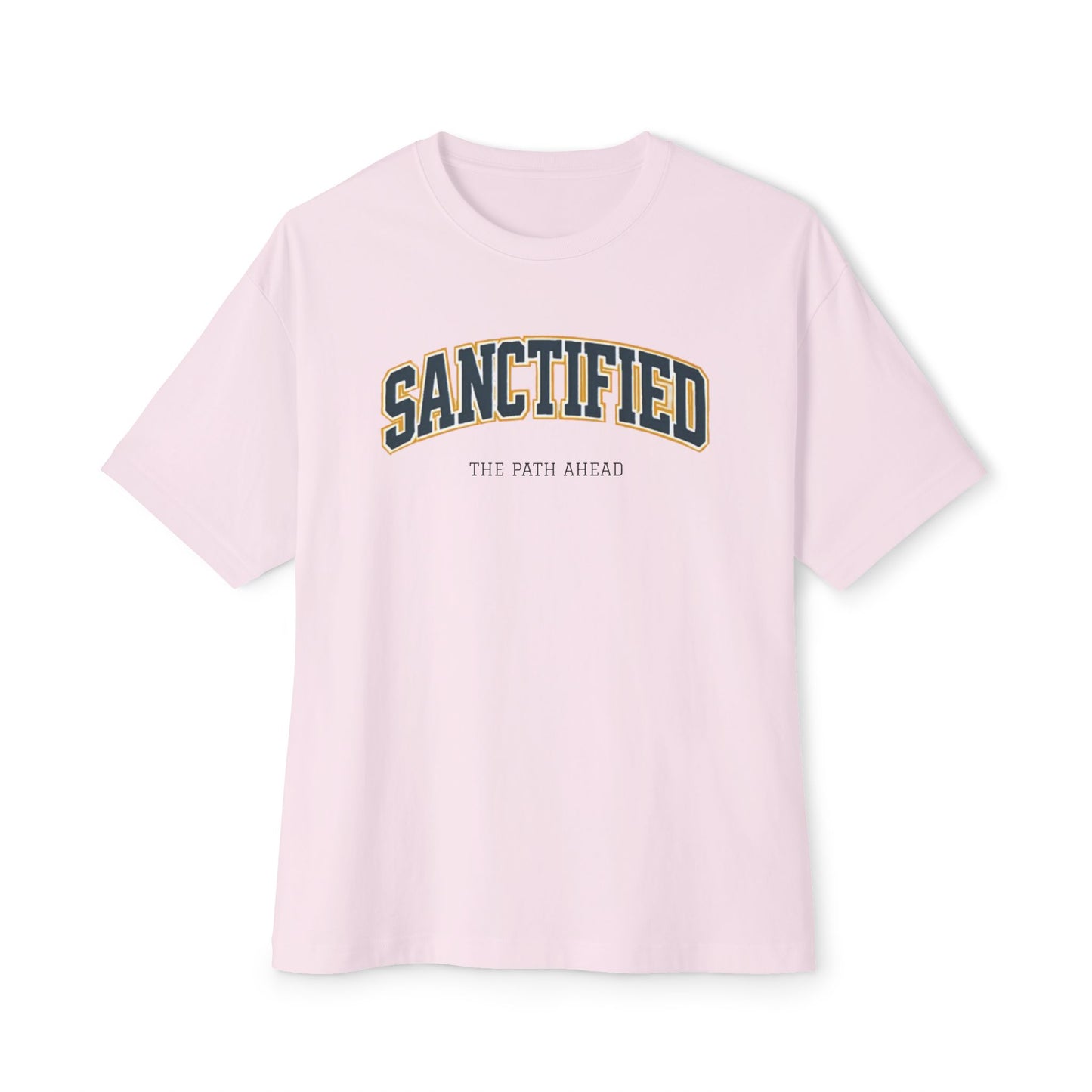 Sanctified Unisex Oversized Boxy Tee, Casual Tee Gift, Comfort Top, Trendy Streetwear, Everyday Wear, Fashion Statement, Graphic Tee