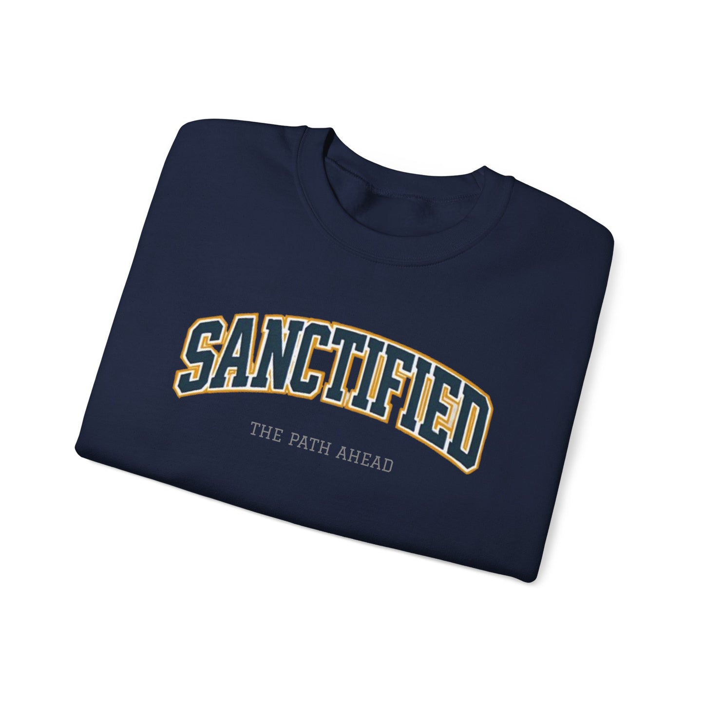 Sanctified Crewneck Sweatshirt, Faith-Based Apparel, Cozy Church Outfit, Inspirational Gift, Casual Everyday Wear