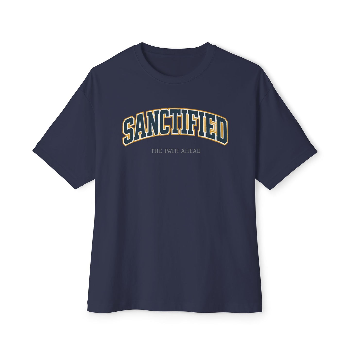 Sanctified Unisex Oversized Boxy Tee, Casual Tee Gift, Comfort Top, Trendy Streetwear, Everyday Wear, Fashion Statement, Graphic Tee