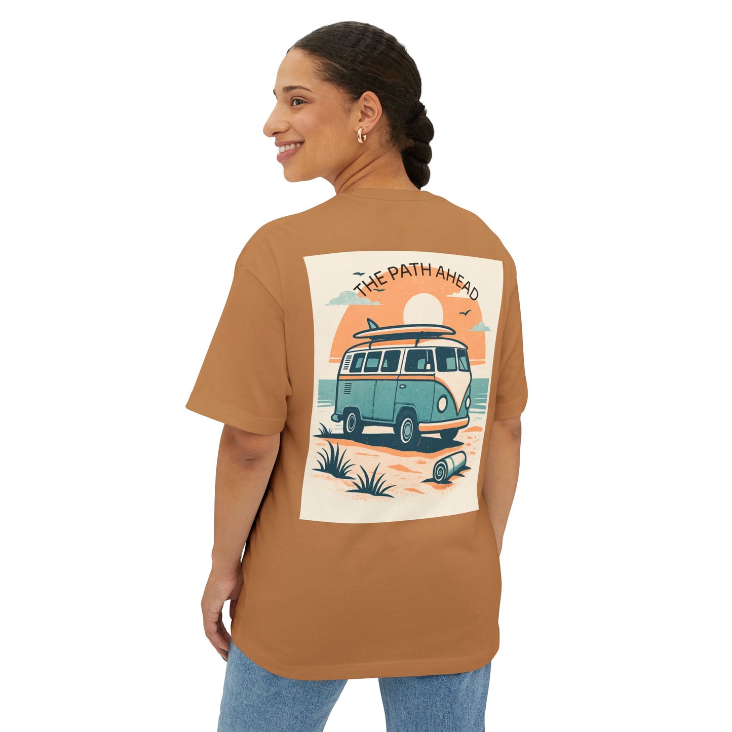 Inspirational Oversized Tee, Unisex Boxy Tee, Motivational Shirt, Relaxed Fit Tee, Casual Beachwear, Gift for Dreamers