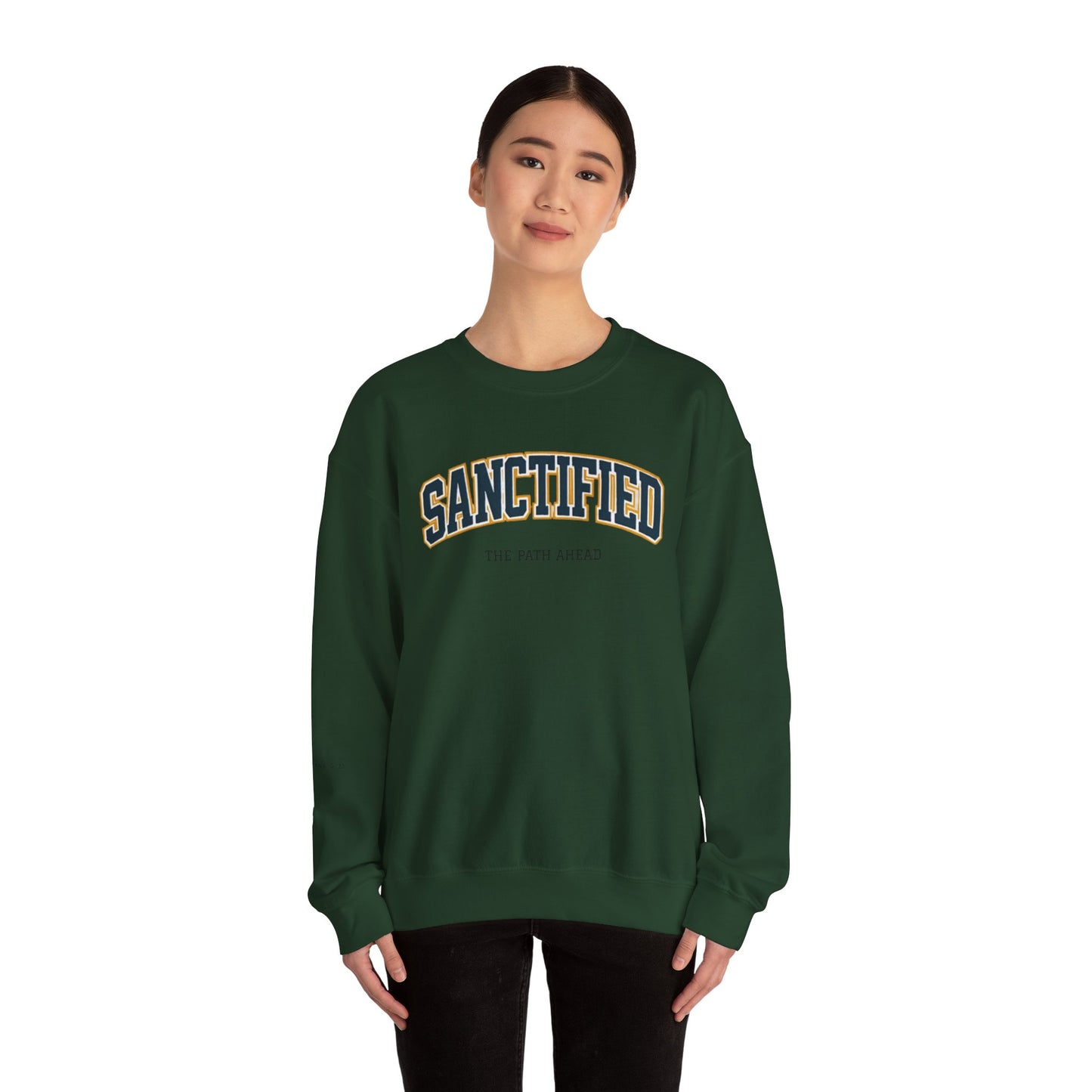 Sanctified Crewneck Sweatshirt, Faith-Based Apparel, Cozy Church Outfit, Inspirational Gift, Casual Everyday Wear
