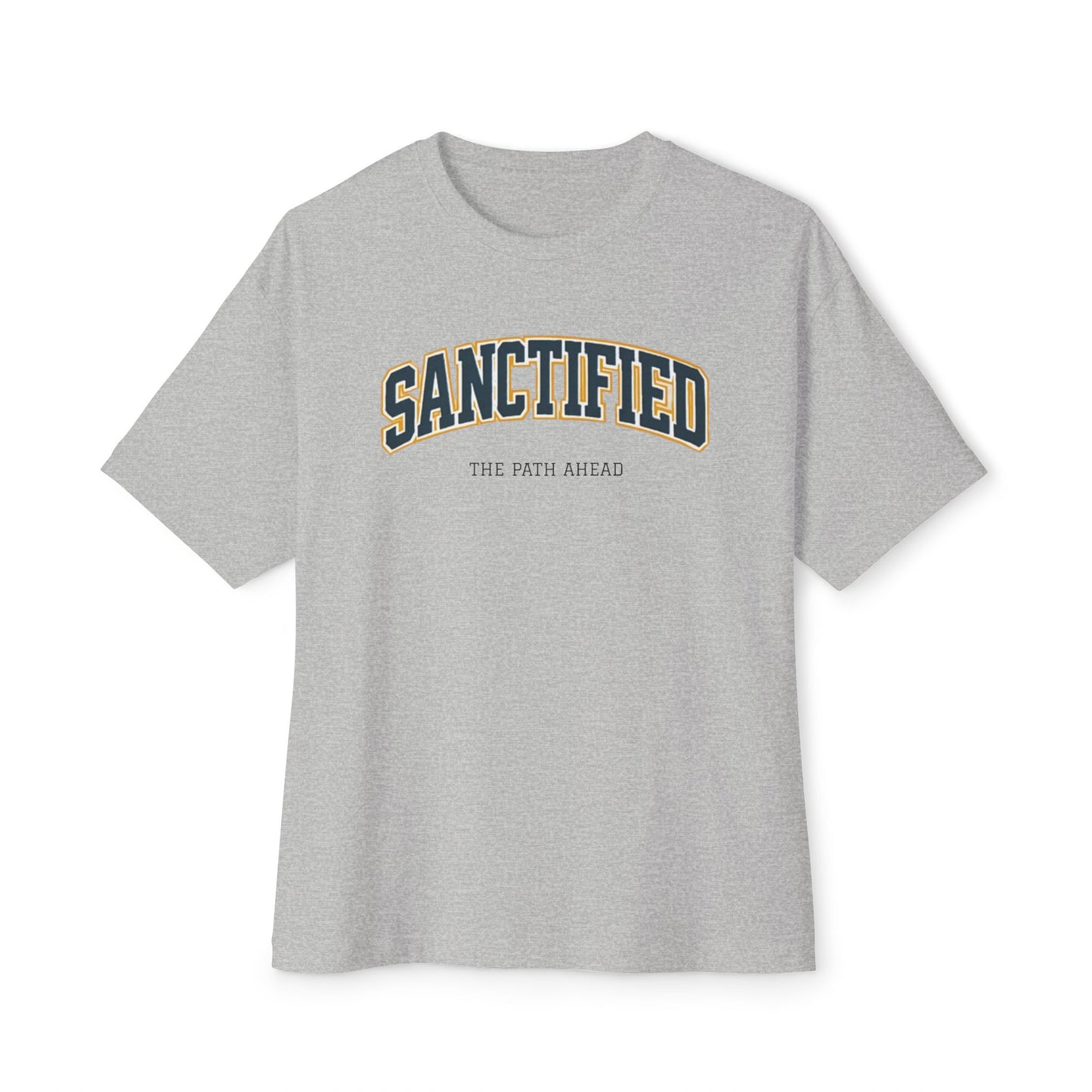 Sanctified Unisex Oversized Boxy Tee, Casual Tee Gift, Comfort Top, Trendy Streetwear, Everyday Wear, Fashion Statement, Graphic Tee