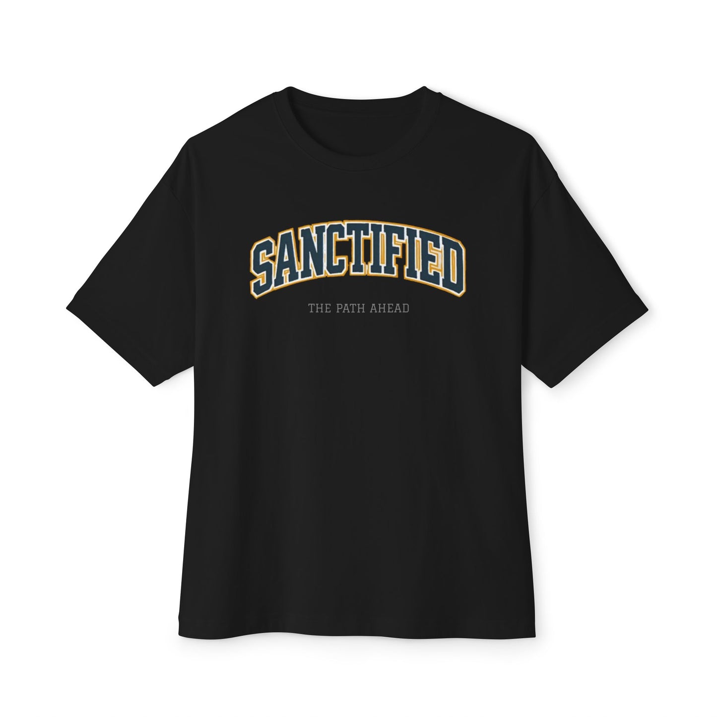 Sanctified Unisex Oversized Boxy Tee, Casual Tee Gift, Comfort Top, Trendy Streetwear, Everyday Wear, Fashion Statement, Graphic Tee