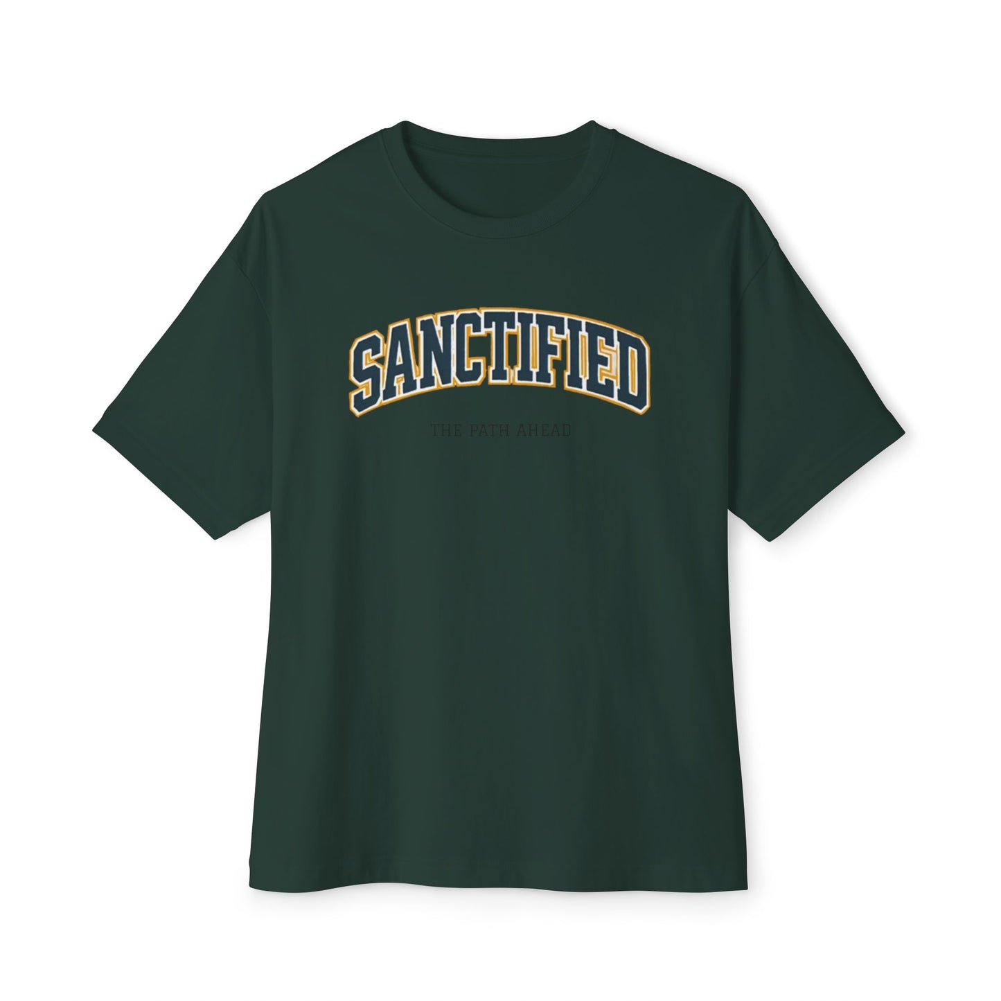 Sanctified Unisex Oversized Boxy Tee, Casual Tee Gift, Comfort Top, Trendy Streetwear, Everyday Wear, Fashion Statement, Graphic Tee