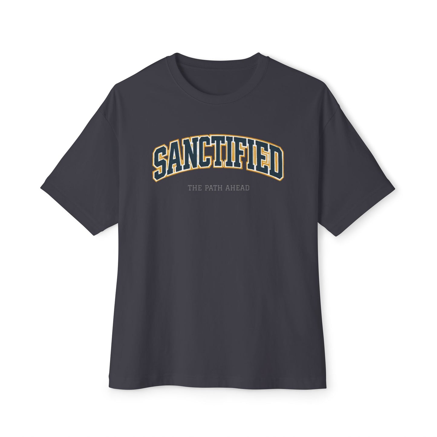 Sanctified Unisex Oversized Boxy Tee, Casual Tee Gift, Comfort Top, Trendy Streetwear, Everyday Wear, Fashion Statement, Graphic Tee