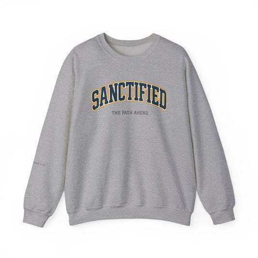 Sanctified Crewneck Sweatshirt, Faith-Based Apparel, Cozy Church Outfit, Inspirational Gift, Casual Everyday Wear